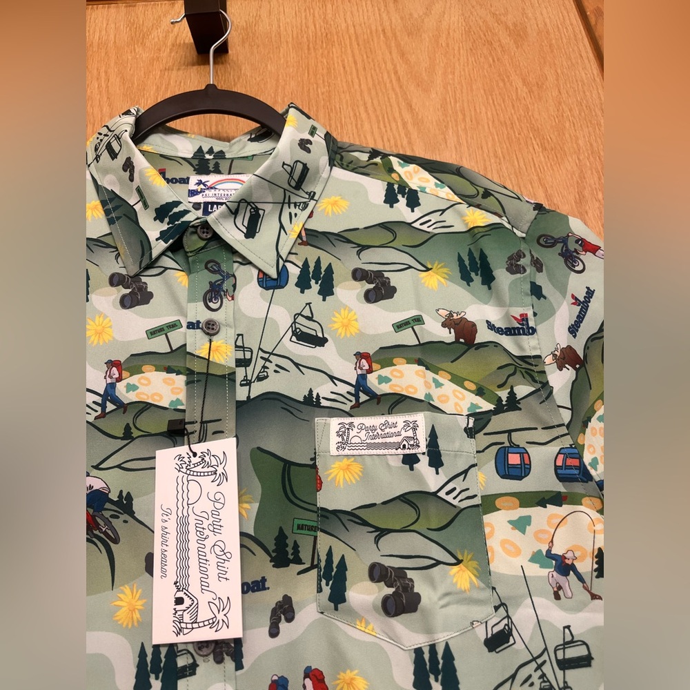 NWT Steamboat Party Shirt International T-Shirt Unisex - L -RARE, VINTAGE, RETRO - Picture 8 of 11